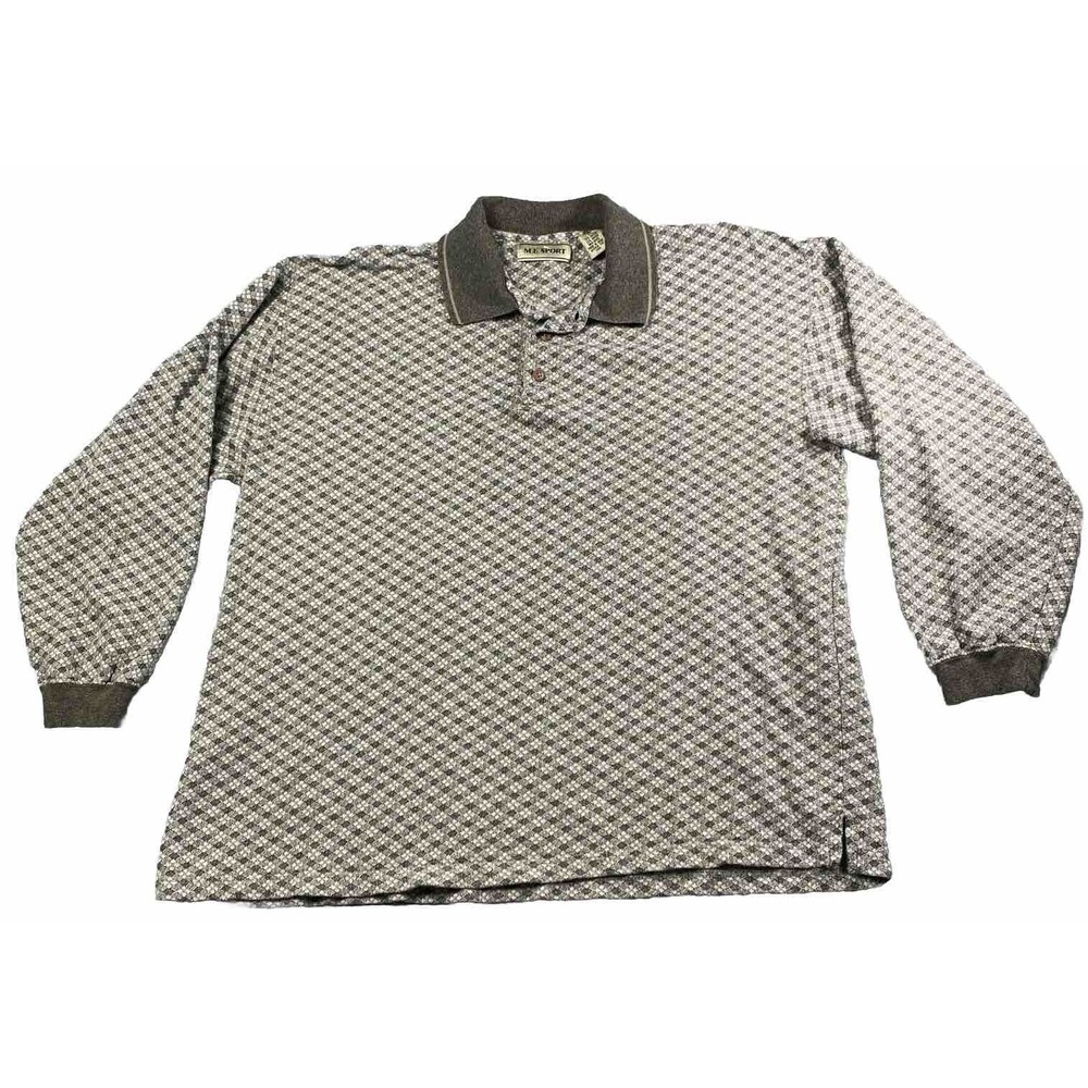 Vintage  M.E. Sport Collared Sweater Size Large
